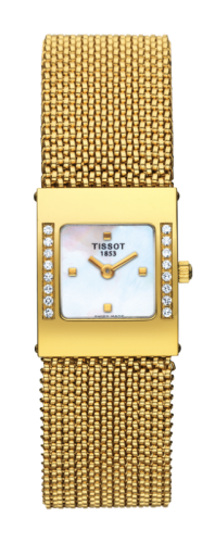Tissot Bellflower Square Yellow Gold / Diamond / Bracelet